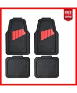 Universal Fit Heavy Duty Rubber Floor Mats - 4-Piece Set for Vehicle Safety - $991.01 MXN