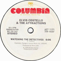 Elvis Costello &amp; The Attractions Accidents Will Happen / Alison 7&quot; Vinyl Promo - $14.29