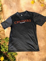 Cruisers T-Shirt by Badger Sport #17 Black Stretch 100% Polyester Flashy... - $9.30
