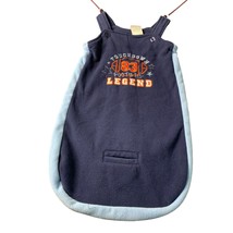 Okie Dokie Boys Infant Baby 3 6 months Fleece Bib Overall Sack Touchdown... - $9.89