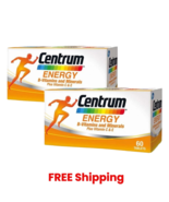2 x CENTRUM Energy B-Vitamins &amp; Minerals + Vitamin C &amp; E (60&#39;s) FREE SHI... - $59.30