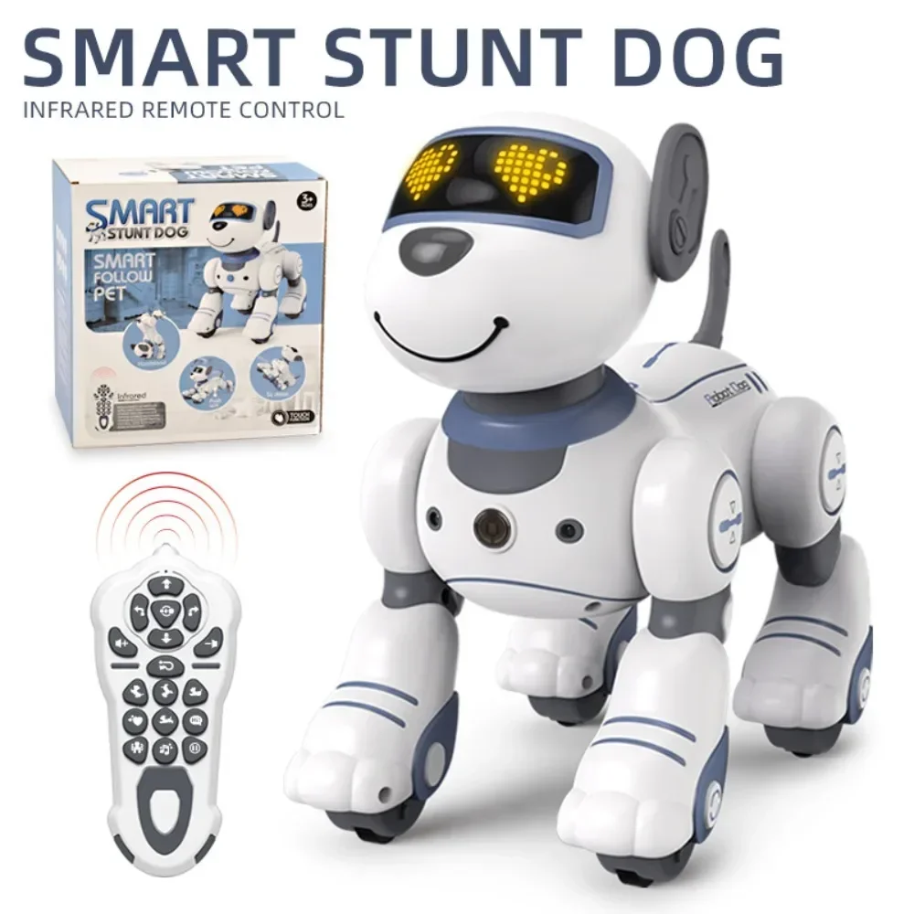 Funny RC Electronic Dog Stunt Dog Voice Command Programmable Touch-sense Music - £63.88 GBP