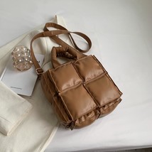 Vintage Luxury Designer Shopper Totes Large Capacity PU Leather Crossbody Bag Pl - £28.69 GBP