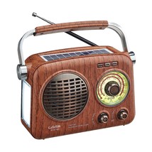 Retro Radio Bluetooth Speaker With Crystal Clear Sound, Portable Radio Am Fm Sho - £43.95 GBP