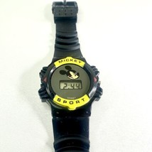 Disney Vintage 1990&#39;s Mickey Mouse Sport Watch  Black Band Working Innovative - £10.95 GBP