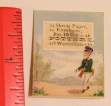 Victorian Trade Card Potters Westminster Street Young Man in Military Ga... - $4.94
