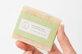 Lemongrass Natural Soap Bar, Handmade Body Soap Gift - £9.39 GBP