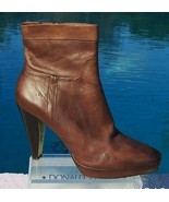 Donald Pliner Couture Leather Boot Shoe New 3/4&quot; Platform Peace Zip Vach... - £143.91 GBP