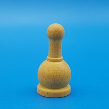 Clue Rustic E2482 Yellow Colonel Mustard Wood Token Replacement Game Piece 2017 - £1.31 GBP