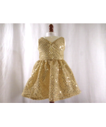 American Girl Doll 2009 Dancing Star Outfit   Gold Sparkly Sequin Dress,... - $14.85