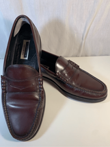 FLORSHEIM Imperial Penny Loafers Size 12 D Burgundy Brown Slip On Dress Shoes - £34.81 GBP