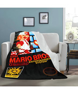Super Mario Bros Micro Fleece Blanket Style Retro NES Box Nintendo 50&quot; x... - £38.90 GBP