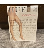 HUE - So Silky Sheer GLOSS Control Top Pantyhose, # 13363, Cream, Size 1... - $6.94