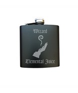 D&amp;D Engraved Steel Flask - Wizard Elemental Juice - Dungeons Dragons, Ne... - £11.79 GBP