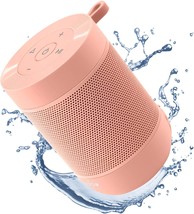 Portable Bluetooth Speaker, Pink, Comiso Small Wireless Shower Speaker 360 Hd - £32.07 GBP