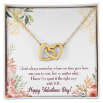 To My Girlfriend Time Well Spent Inseparable Necklace - £45.51 GBP+