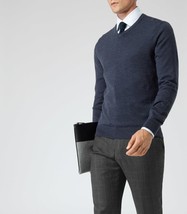 Reiss merino vool V neck sweater, M - £47.18 GBP