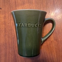 Starbucks 2011 EMBOSSED LOGO 21oz MUG Large Green Coffee/Tea Cup - $9.99