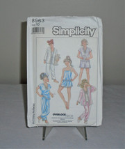 Girls Simplicity Pattern 8963 Size 10 Camisole Tap Shorts Kimono Pajamas... - $9.90