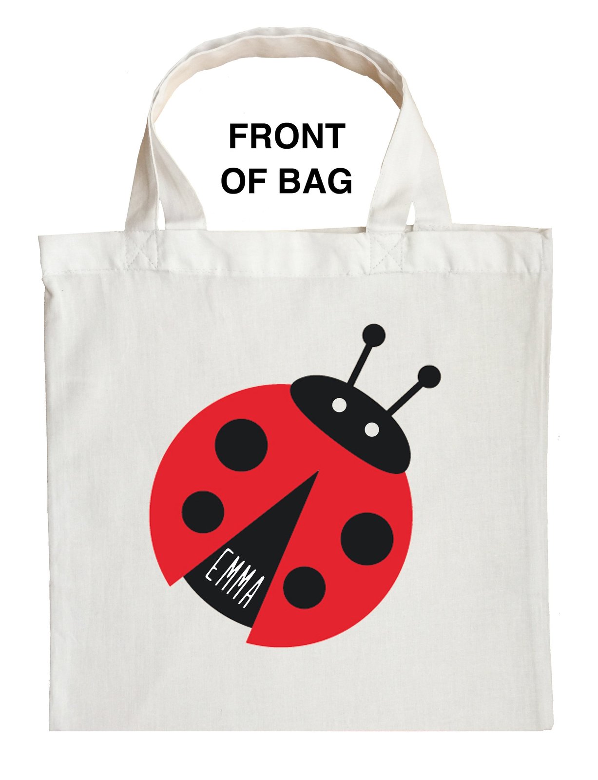 Ladybug Trick or Treat Bag - Personalized Ladybug Halloween Bag