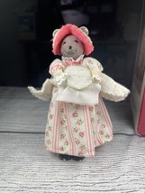 Ducks and Friends Mama Precious Mouse Pink dress Gray porcelain head - $10.00