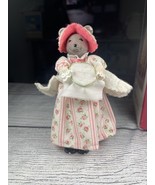Ducks and Friends Mama Precious Mouse Pink dress Gray porcelain head - $10.00