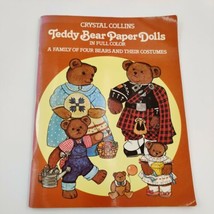 1983 Dover Teddy Bear Paper Dolls - 4 Bear &amp; 56 Cutout Costumes Book - £14.02 GBP