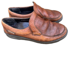 Men&#39;s Size 8 MEPHISTO Air-Jet Slip on Brown Leather Loafer Shoes - £27.94 GBP
