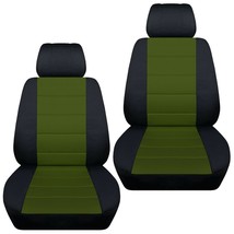 Front set car seat covers fits Jeep Wrangler JK 2007-2018  Choice of 20 colors - $69.48+