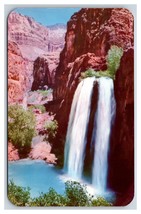 Havasu Falls Grand Canyon Arizona AZ UNP Chrome Postcard M18 - £2.33 GBP