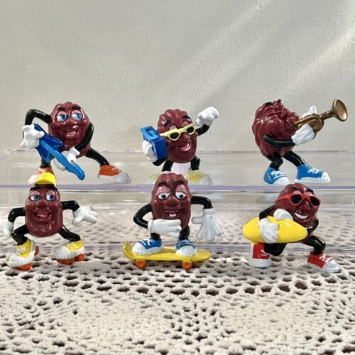 Primary image for California Raisins Figures Hardees Series 2 Complete Set Of 6 Applause 1988 VTG