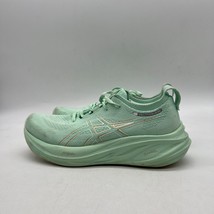 Asics Gel Nimbus 26 1012B601 Womens Mint Green Lace Up Sneaker Shoes Size 9.5 - £39.55 GBP
