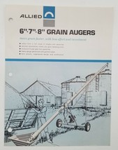 Vintage Allied 6&quot; 7&quot; 8&quot; Grain Augers Chicago Sales &amp; Dealer Advertising Brochure - £12.58 GBP