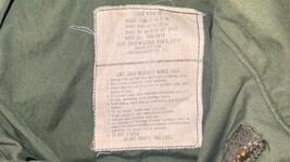 Vintage Vietnam War U.S. Army M-65 Field Jacket OG-107 Large Regular 1968 image 3