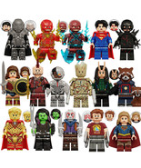 16Pcs Marvel Black Flash Minifigure Supergirl Adam Mantis Groot Mini Blo... - €22,42 EUR