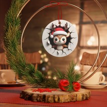 3D Cute Reindeer Christmas Ornament, Christmas Gift, Holiday Tree Decor - £8.83 GBP