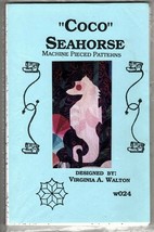 Seahorse Coco W024 Machine Pieced Quilt Patterns Virginia Walton 1992 - £10.84 GBP