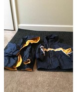 2 Oshkosh BGosh Baby Boys Blue Gold Jacket Zip Up Size 12 Months - £28.61 GBP