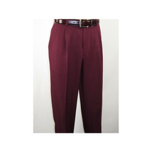 Men 2pc Walking Leisure Suit Short Sleeves By DREAMS 255-06 Solid Burgundy image 2