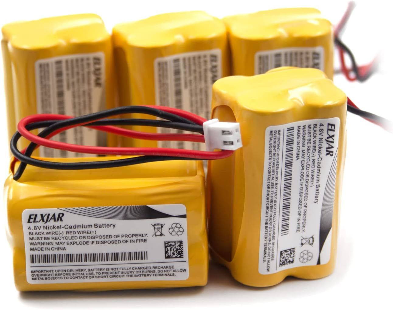 (5-Pack) 4.8V 700Mah Bl93Nc487 Ni-Cd Battery Replacement For Emergi-Lite... - $44.92
