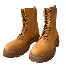 NEW Dolce Vita Womens GLISTEN Lugged Sole Tan Zipper/Lace-Up Boots - €38,65 EUR