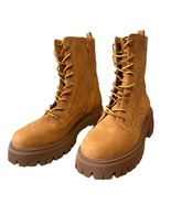 NEW Dolce Vita Womens GLISTEN Lugged Sole Tan Zipper/Lace-Up Boots - $62.06 CAD