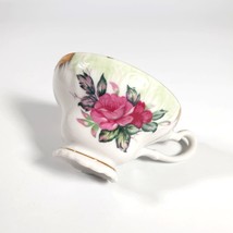 Lefton China Vintage Teacup Hand Painted Collectable Rose Gilded Crown Floral - £18.39 GBP