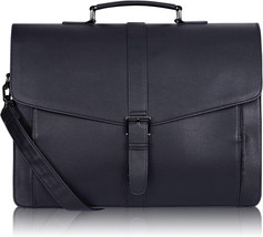 Men&#39;S Leather Briefcase For Travel/Office/Business 15.6 Inch Laptop Mess... - £80.72 GBP