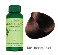 All-Nutrient Keratint Color-Glaze Hair Color - 6BR Brown Red