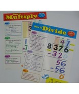 Lot of 2 TREND Math How to Divide, How to Multiply Classroom Posters - €12,99 EUR