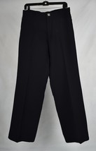 Mondo Mens Dress Pants Black Classic 32  - £15.50 GBP