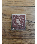 Great Britain Stamp Queen Elizabeth II 2d Used Brown - $18.41 MXN