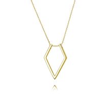 Trendolla Stainless Steel Quad Ring Retention Necklace - £32.48 GBP