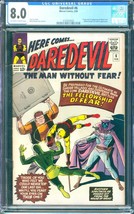 Daredevil #6 (1965) CGC 8.0 - O/w to white; 1st &amp; origin of Mister Fear (Drago) - £366.35 GBP